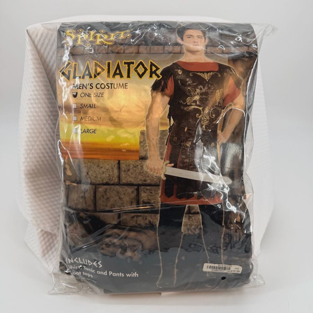 Spirt Men's Gladiator Costume One Size Roman Warrior Halloween Complete